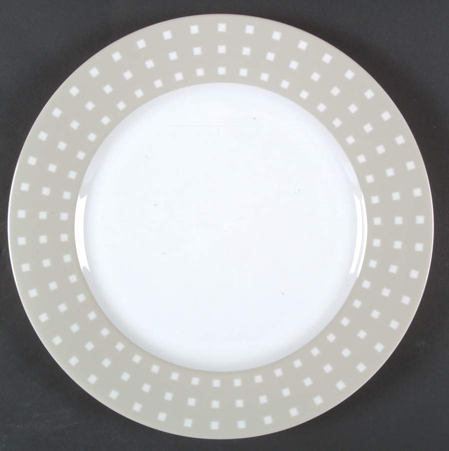 Avenue Taupe Dinner Plate by Studio Nova-1