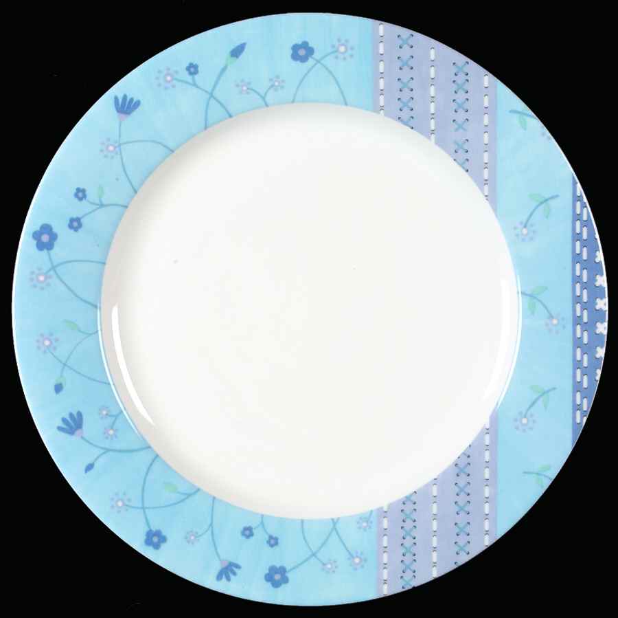 Blue Meadow 12" Chop Plate (Round Platter) by Studio Nova-1