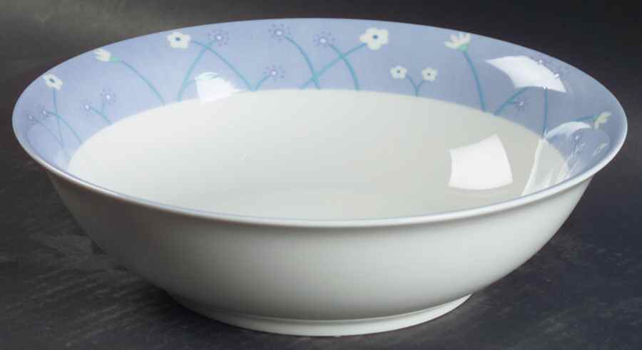 Blue Meadow 9" Round Vegetable Bowl by Studio Nova-1