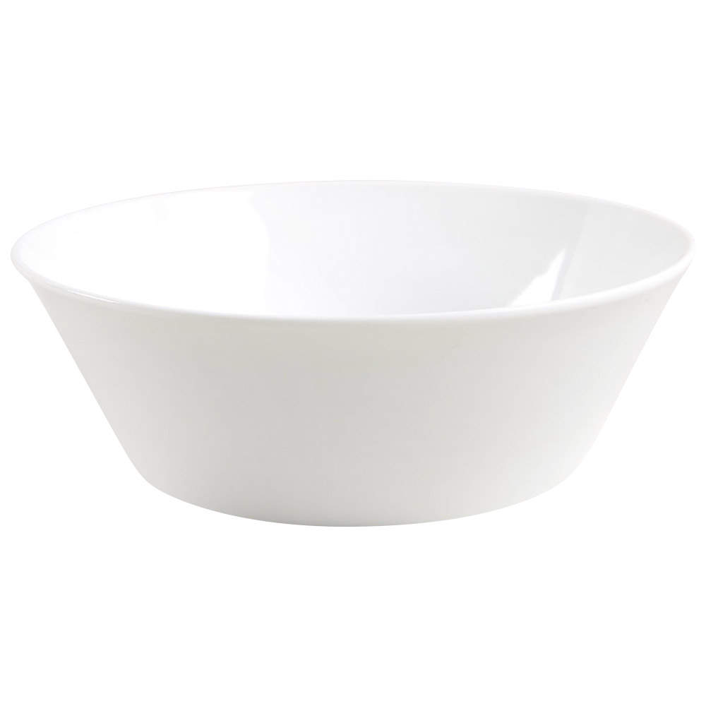 Calais White 9" Round Vegetable Bowl by Studio Nova-1