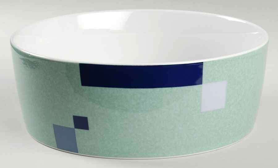 Color Chip Blue 8" Round Vegetable Bowl by Studio Nova-1