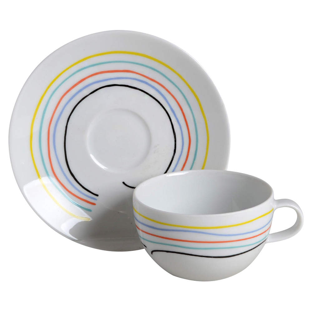 Color Threads Espresso Cup and Saucer Set by Studio Nova-1