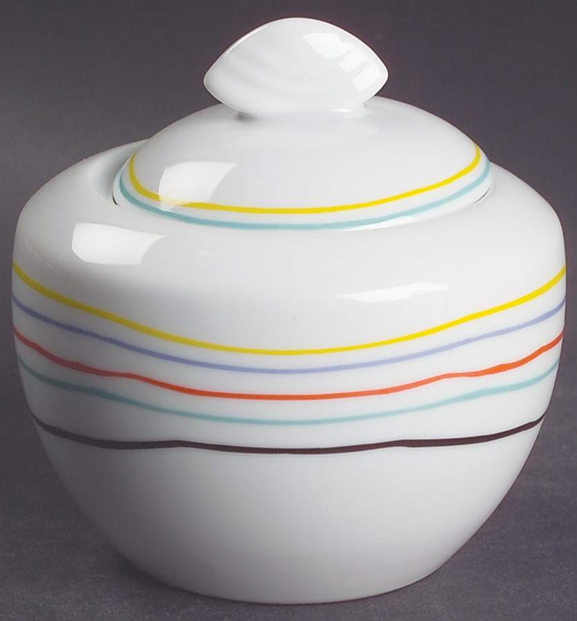 Color Threads Sugar Bowl & Lid by Studio Nova-1
