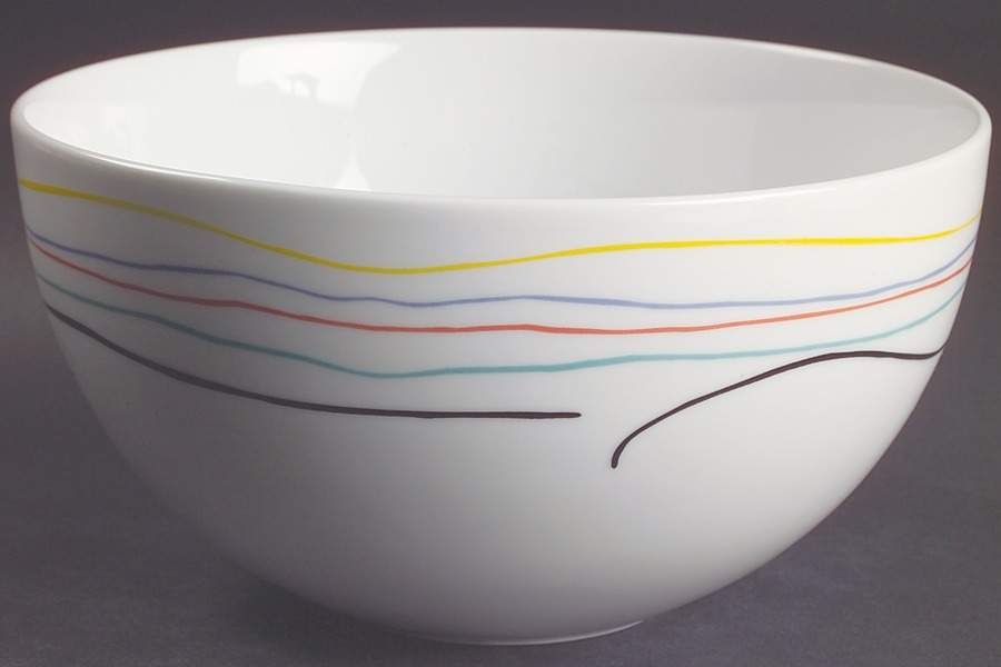 Color Threads 8" Round Vegetable Bowl by Studio Nova-1