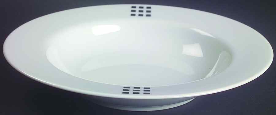 Cubic Escape Large Rim Soup Bowl by Studio Nova-1