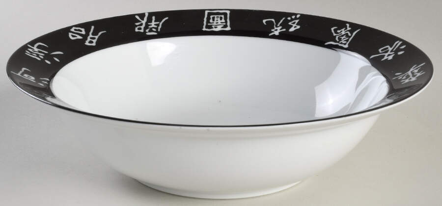 Dragon Black 10" Round Vegetable Bowl by Studio Nova-1