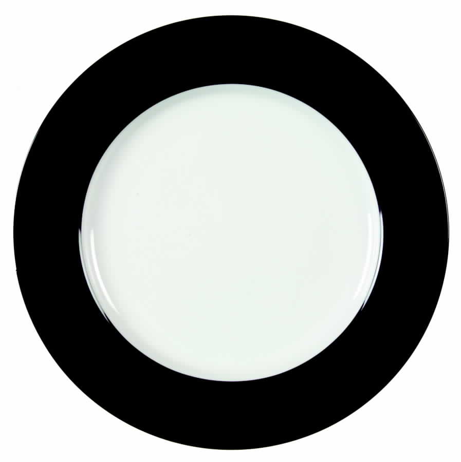 Dragon Black Dinner Plate by Studio Nova-1