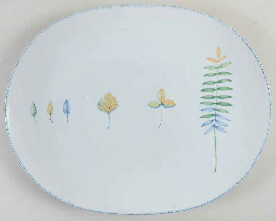 Foliage Festival 14" Oval Serving Platter by Studio Nova-1