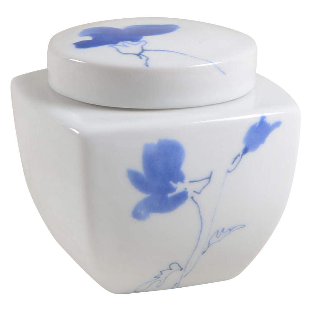 Ming Blue Sugar Bowl & Lid by Studio Nova-1