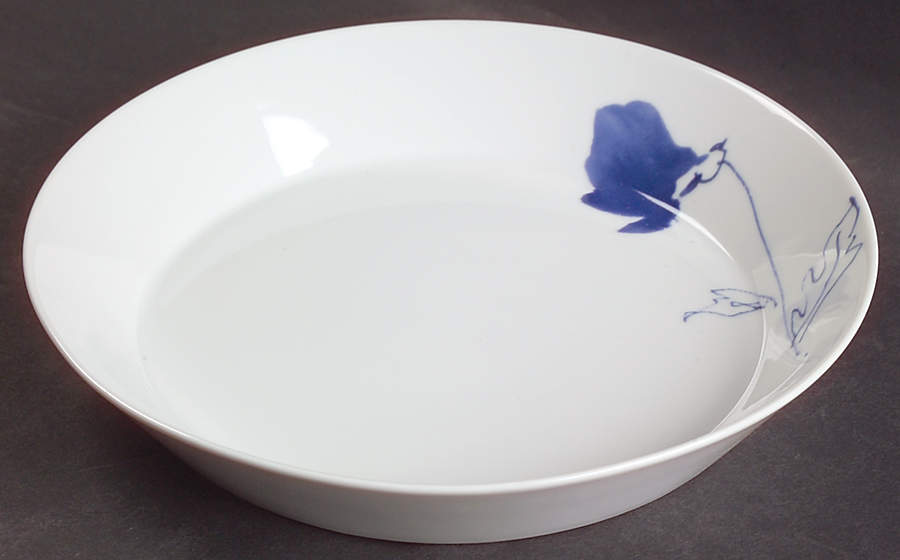 Ming Blue Coupe Soup Bowl by Studio Nova-1