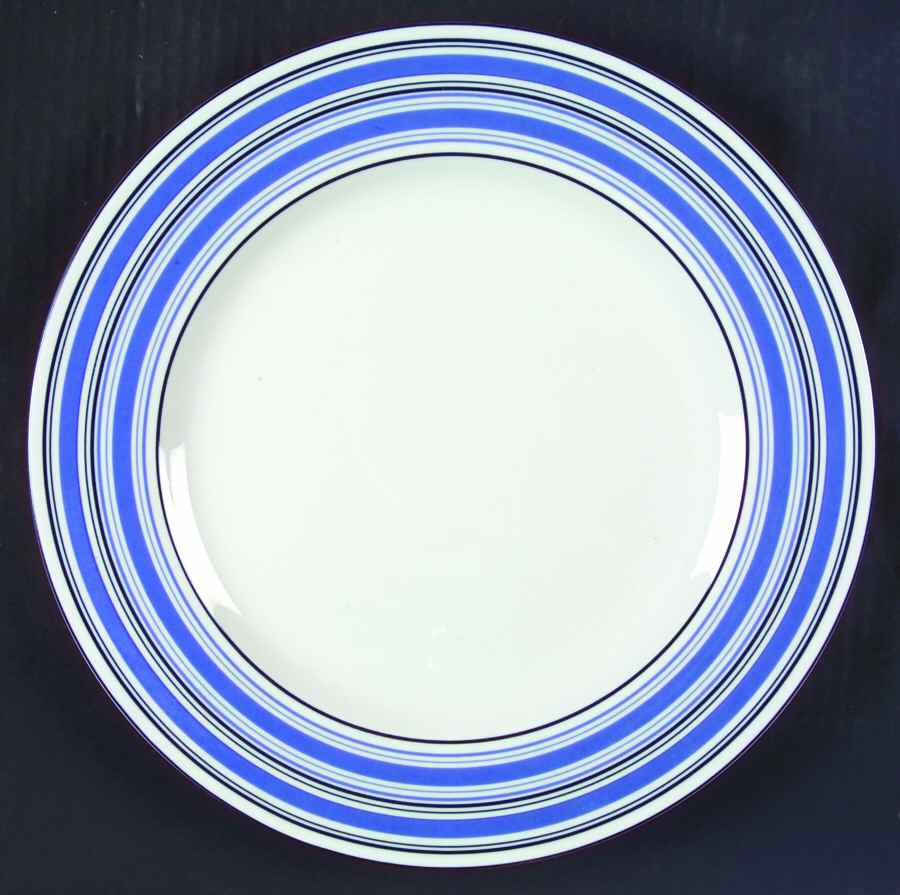 New Flair (Blue Race Track) 12" Chop Plate (Round Platter) by Studio Nova-1