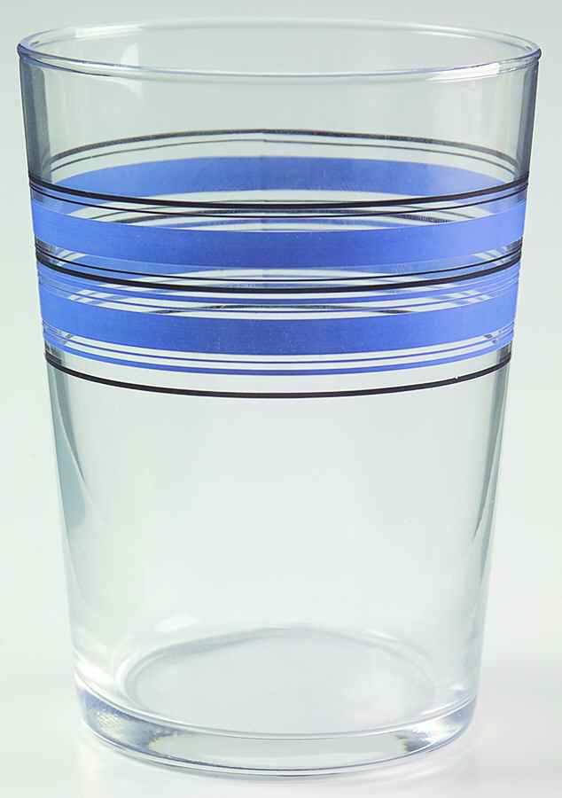 New Flair (Blue Race Track) Glassware Double Old Fashioned by Studio Nova-1