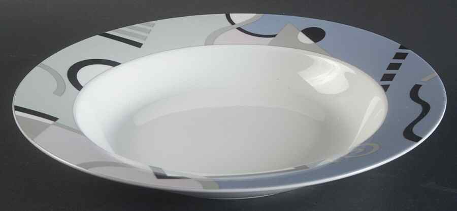 Young Tempo Large Rim Soup Bowl by Studio Nova-1