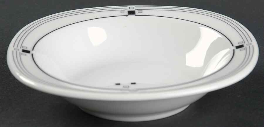 Tuxedo Square Rim Fruit/Dessert (Sauce) Bowl by Studio Nova-1