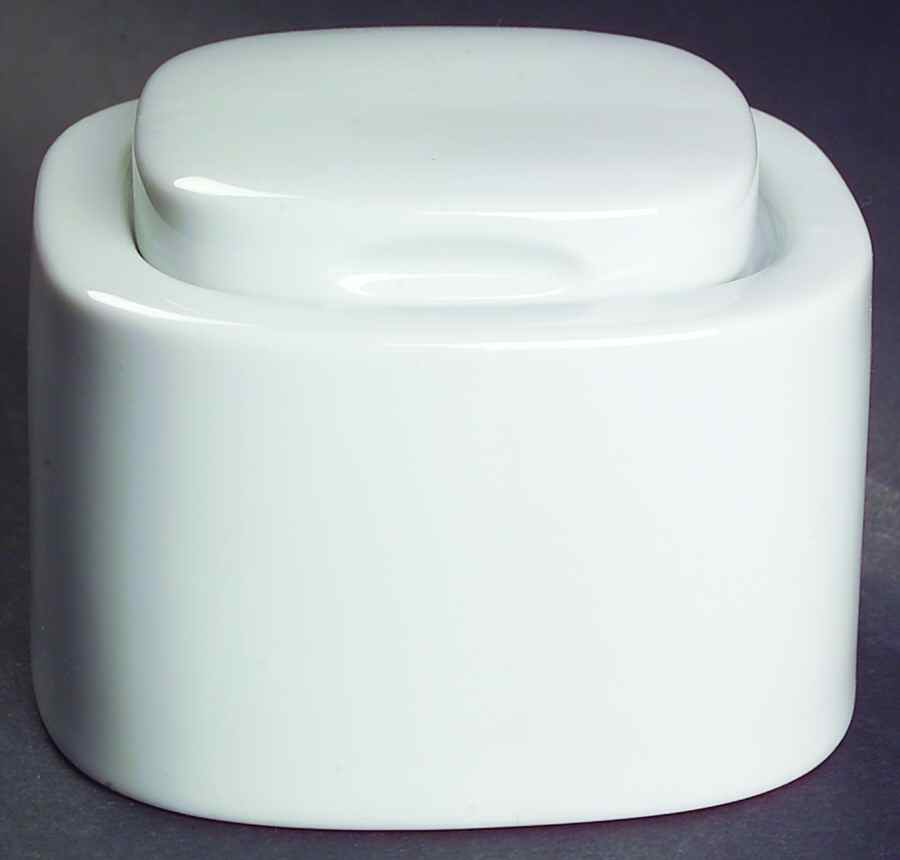 Studio White Sugar Bowl & Lid by Studio Nova-1