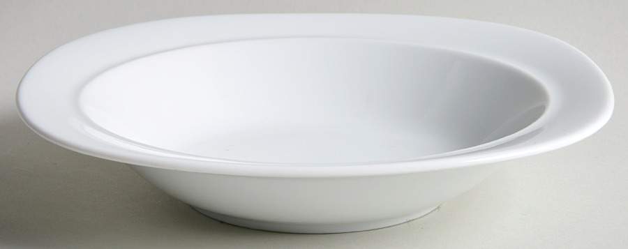 Studio White Rim Soup Bowl by Studio Nova-1