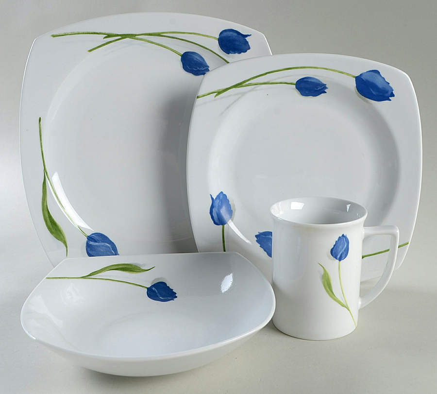 Blue Rhapsody 4 Piece Place Setting by Studio Nova-1