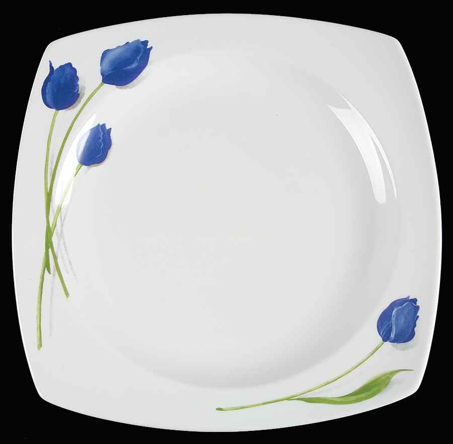 Blue Rhapsody 12" Chop Plate (Round Platter) by Studio Nova-1