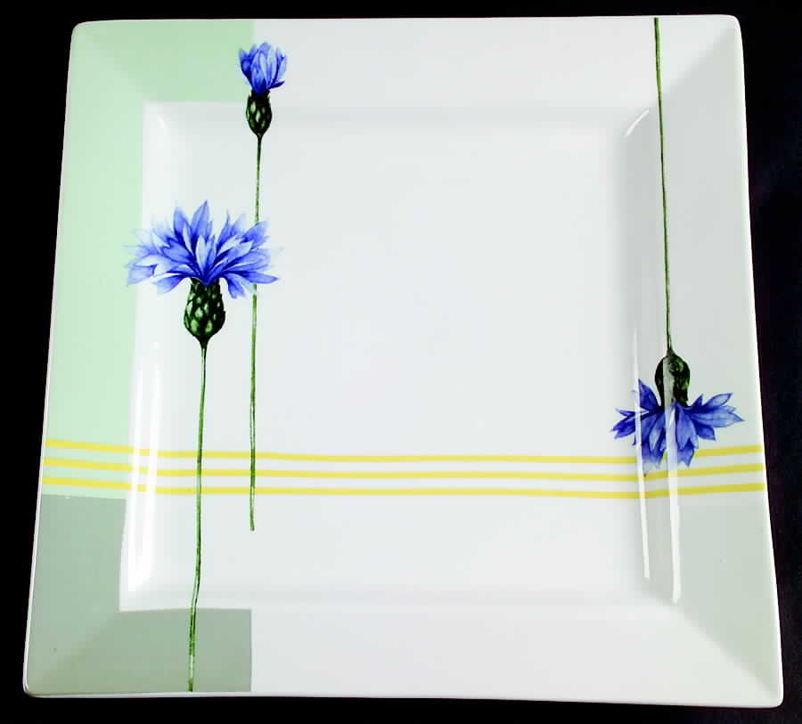 Blue Bonnet 12" Square Chop Plate by Studio Nova-1