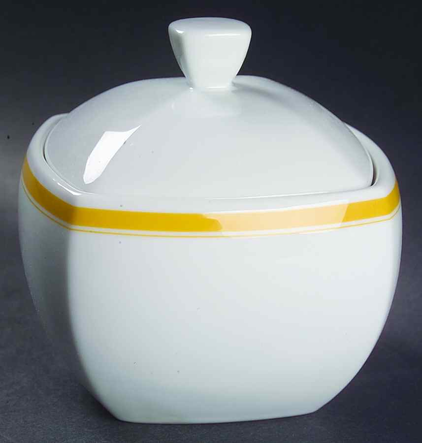 Accent Mango (Yellow) Sugar Bowl & Lid by Studio Nova-1