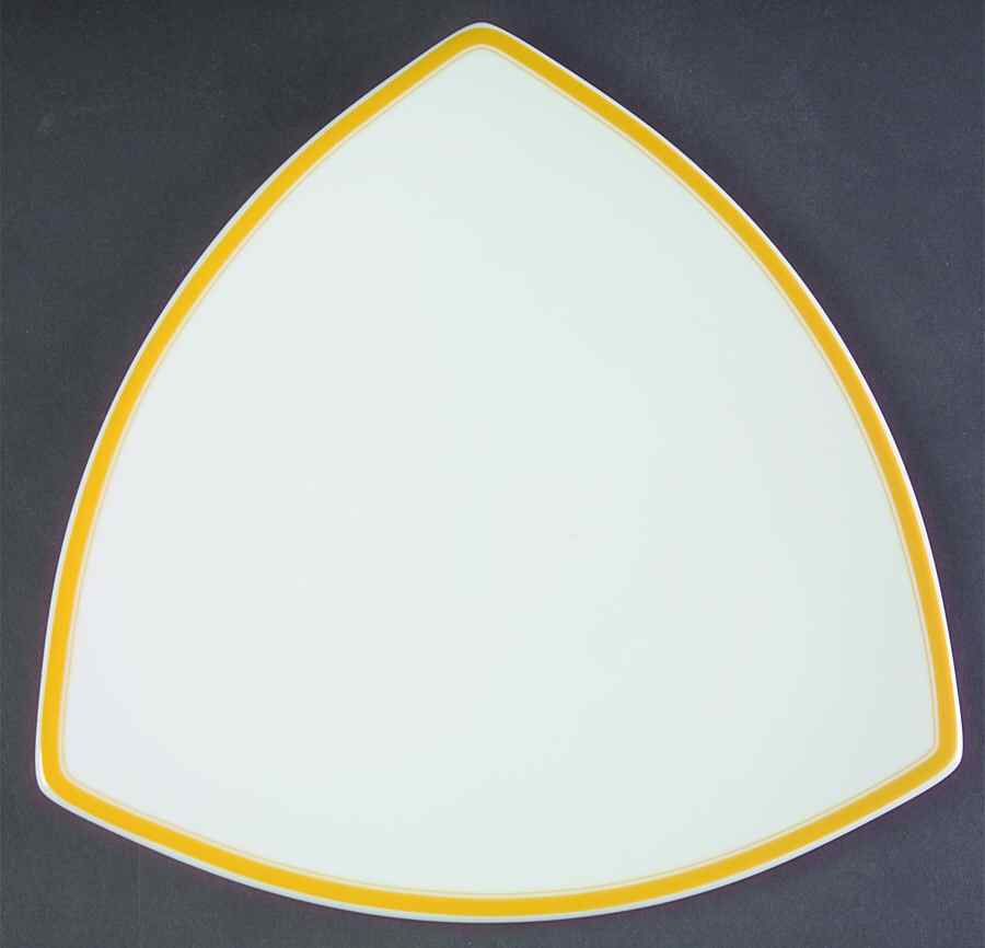Accent Mango (Yellow) Triangular Salad Plate by Studio Nova-1