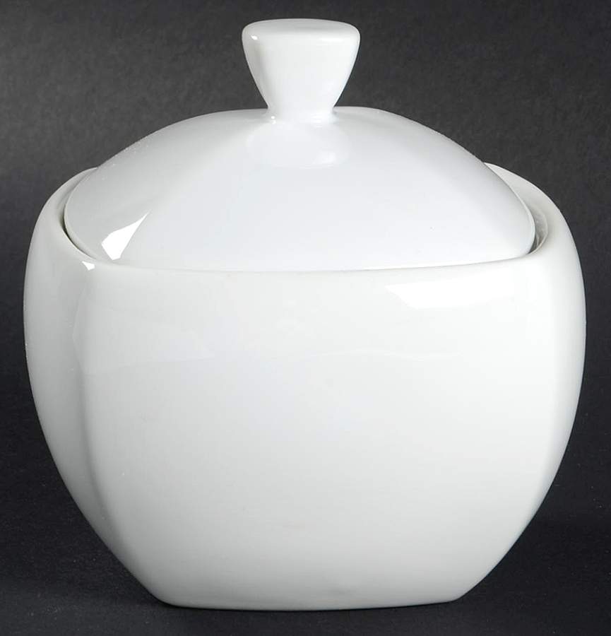 Hospitality White Sugar Bowl & Lid by Studio Nova-1