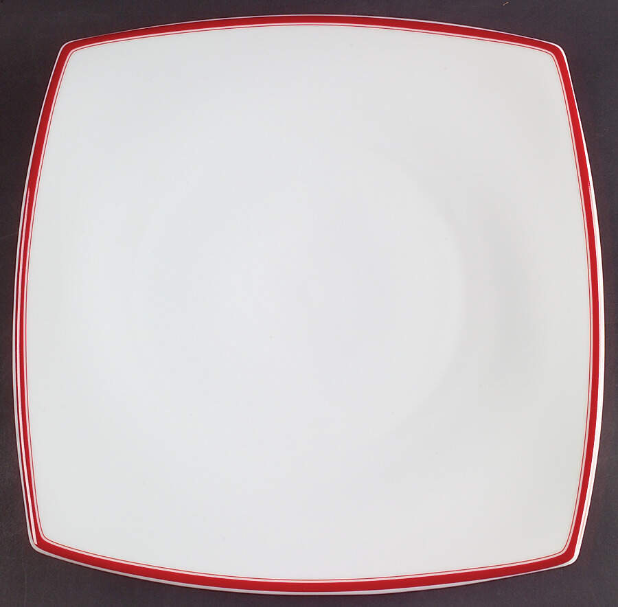 Accent Red 11" Chop Plate (Round Platter) by Studio Nova-1