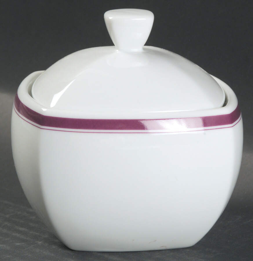 Accent Plum Sugar Bowl & Lid by Studio Nova-1
