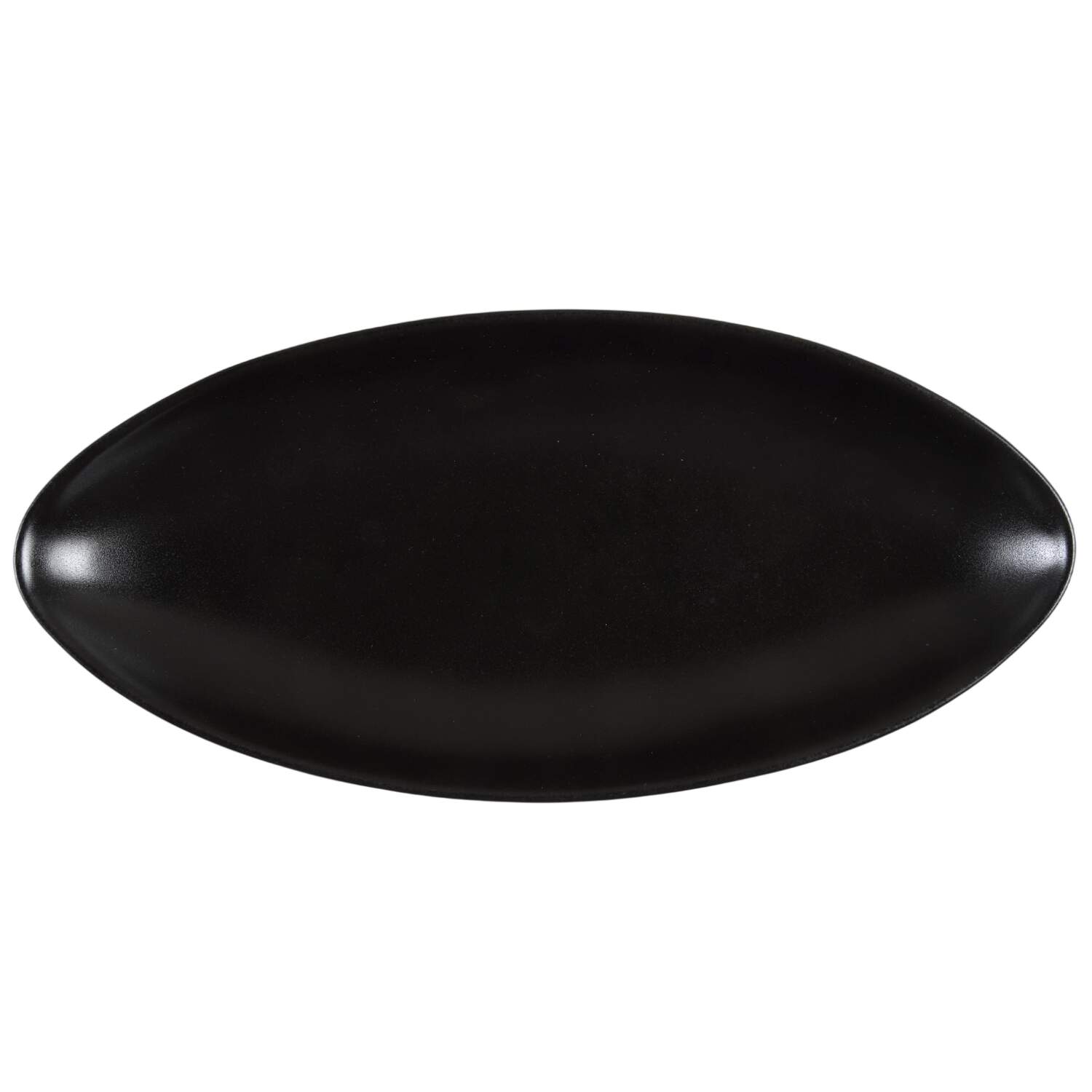 Jet Black 10" Oval Serving Platter by Studio Nova-1
