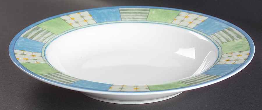 Botanical Glory Large Rim Soup Bowl by Studio Nova-1