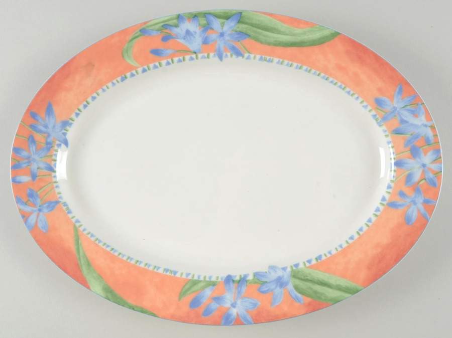 Paradise 14" Oval Serving Platter by Studio Nova-1