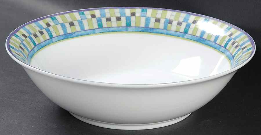 Venetian Mosaic 9" Round Vegetable Bowl by Studio Nova-1