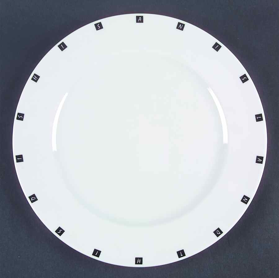 Words For You Dinner Plate by Studio Nova-1