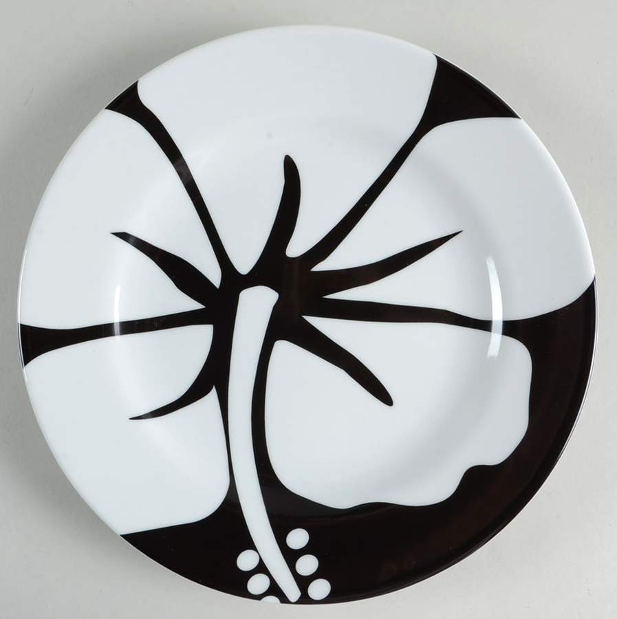 Aloha Black Salad Plate by Studio Nova-1