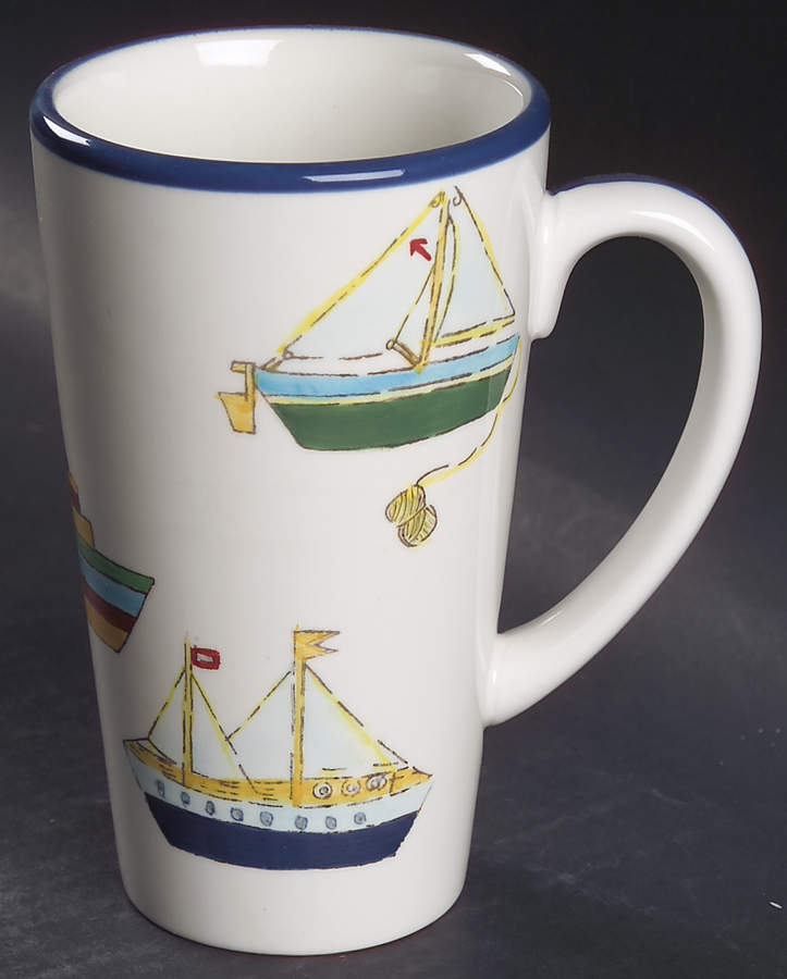 Yacht Race Latte Mug by Studio Nova-1