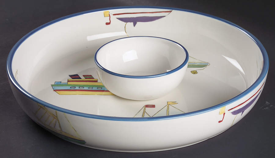 Yacht Race (2 Piece) Chip & Dip Set by Studio Nova-1