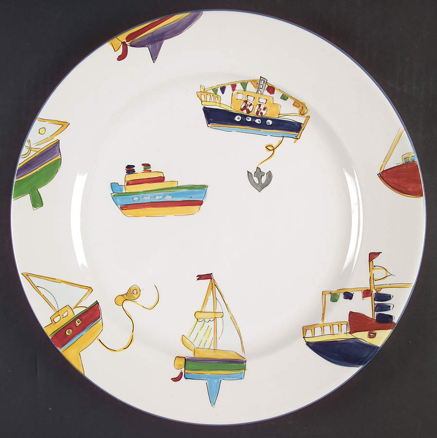 Yacht Race 12" Chop Plate (Round Platter) by Studio Nova-1
