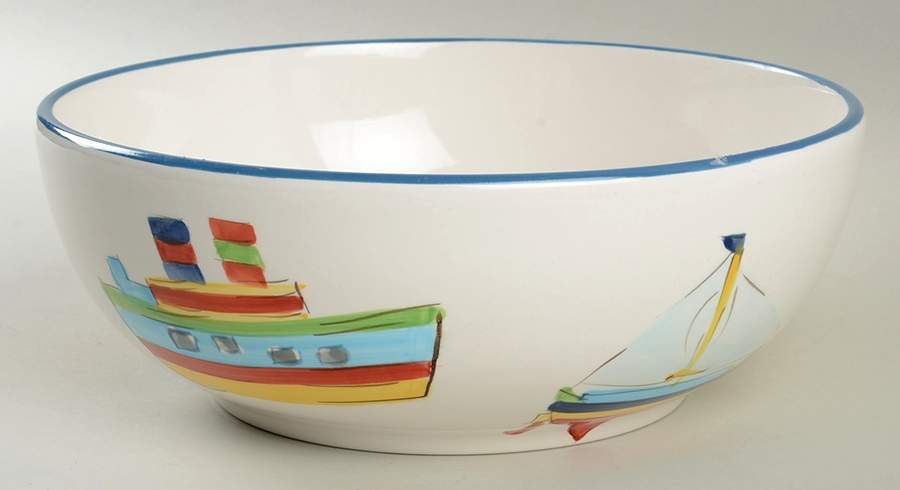 Yacht Race 9" Round Vegetable Bowl by Studio Nova-1