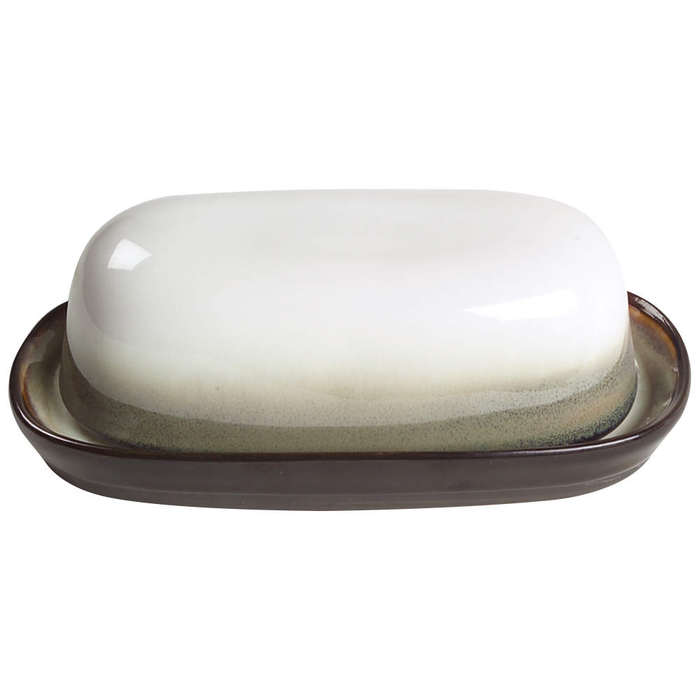 Nova Black (Newer, Grayish White Center) 1/4 Lb Covered Butter by Sango-1