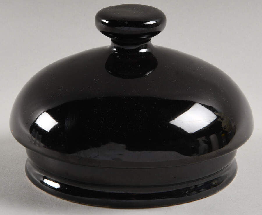 Nova Black (Newer, Grayish White Center) Lid for Large Canister by Sango-1