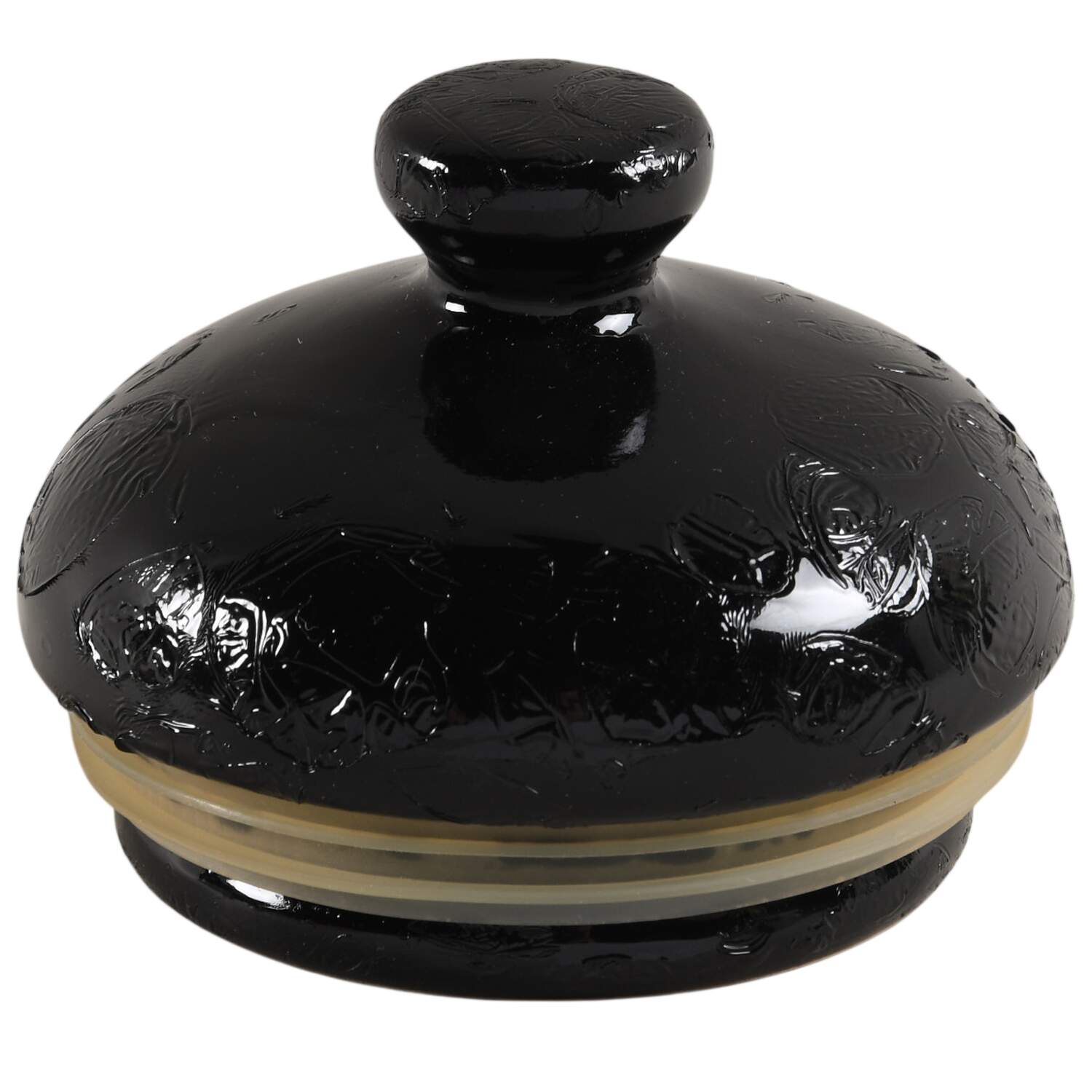 Nova Black (Newer, Grayish White Center) Lid for Small Canister by Sango-1
