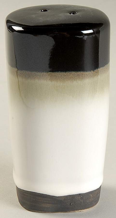 Nova Black (Newer, Grayish White Center) Salt Shaker by Sango-1