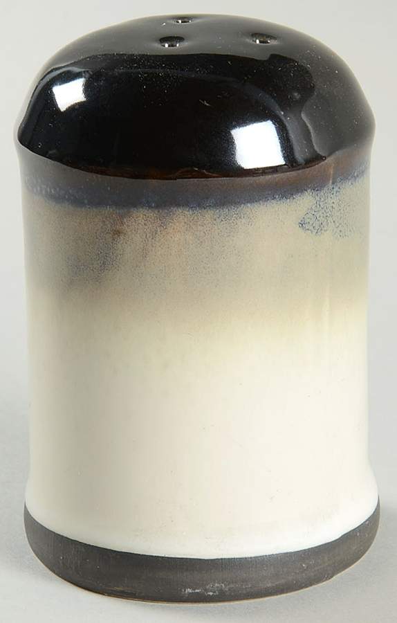 Nova Black (Newer, Grayish White Center) Pepper Shaker by Sango-1