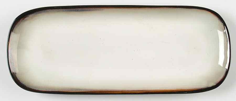 Nova Black (Newer, Grayish White Center) Dipping Tray for Dipping Set by Sango-1