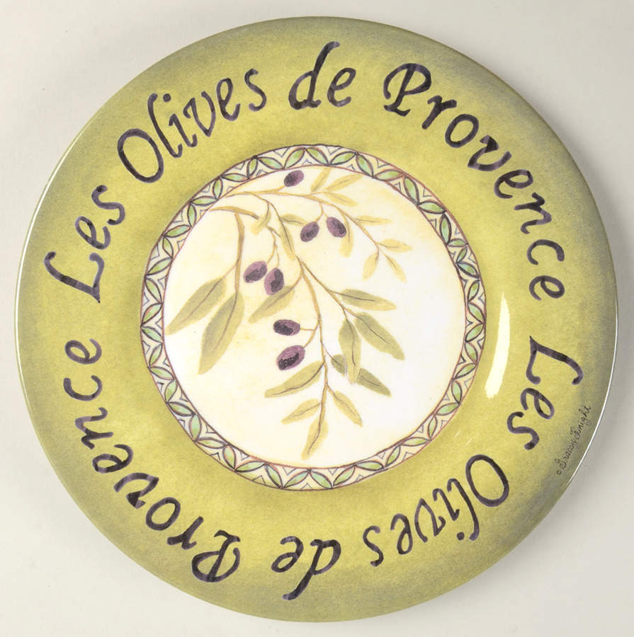 Les Olives Melamine Salad Plate by Sakura-1