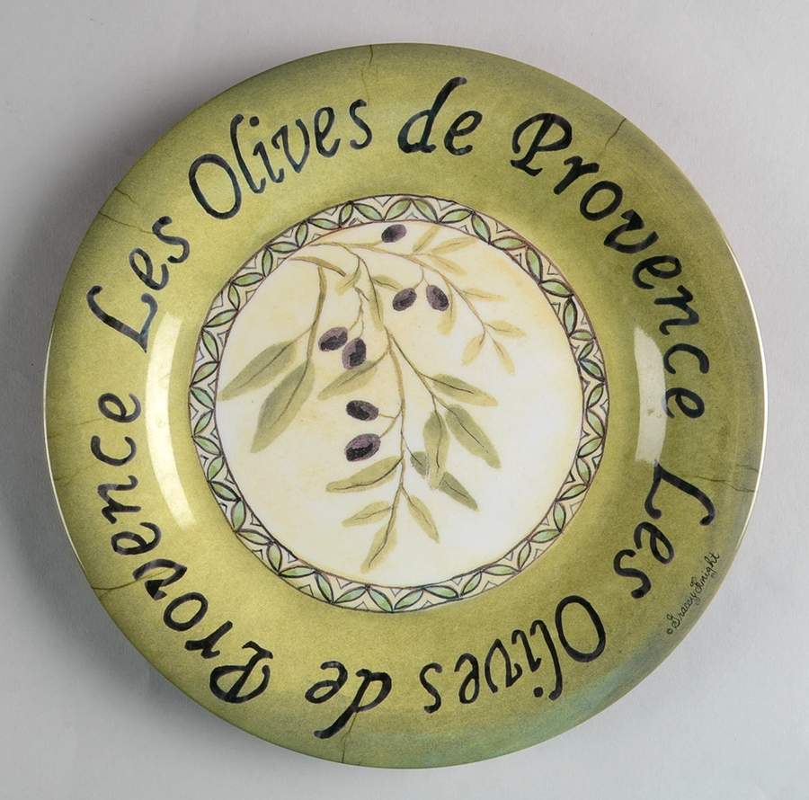 Les Olives Melamine Salad Plate by Sakura-1
