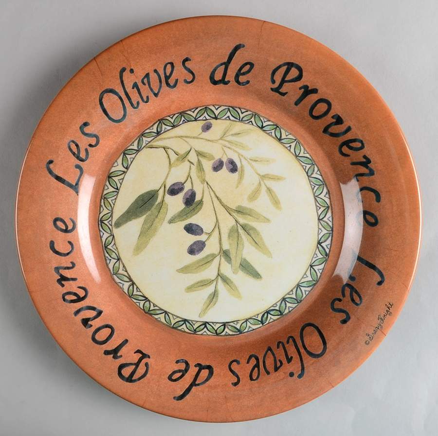 Les Olives Melamine Dinner Plate by Sakura-1