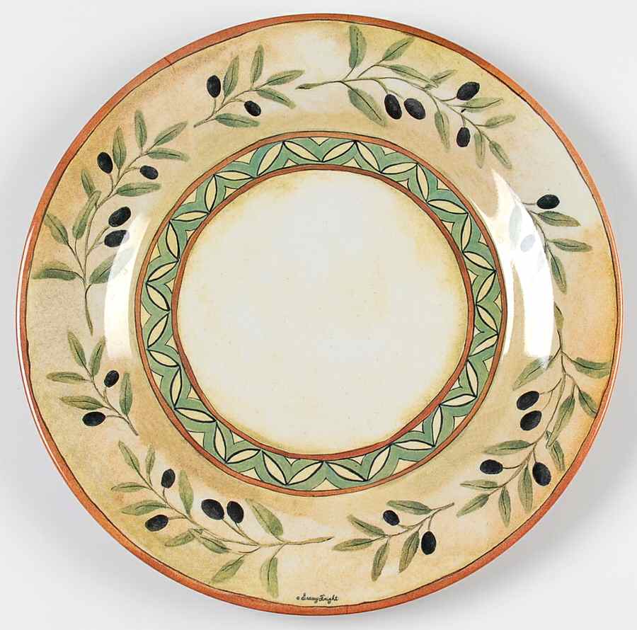 Les Olives Melamine Dinner Plate by Sakura-1