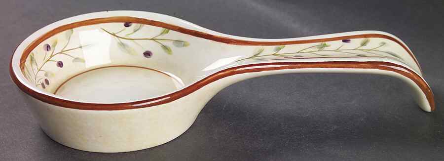 Les Olives Spoon Rest/Holder (Holds 1 Spoon) by Sakura-1