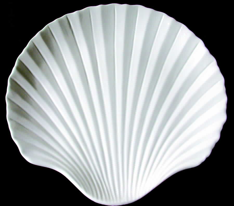 Tabletop White 12" Figural Serving Tray by Studio Nova-1